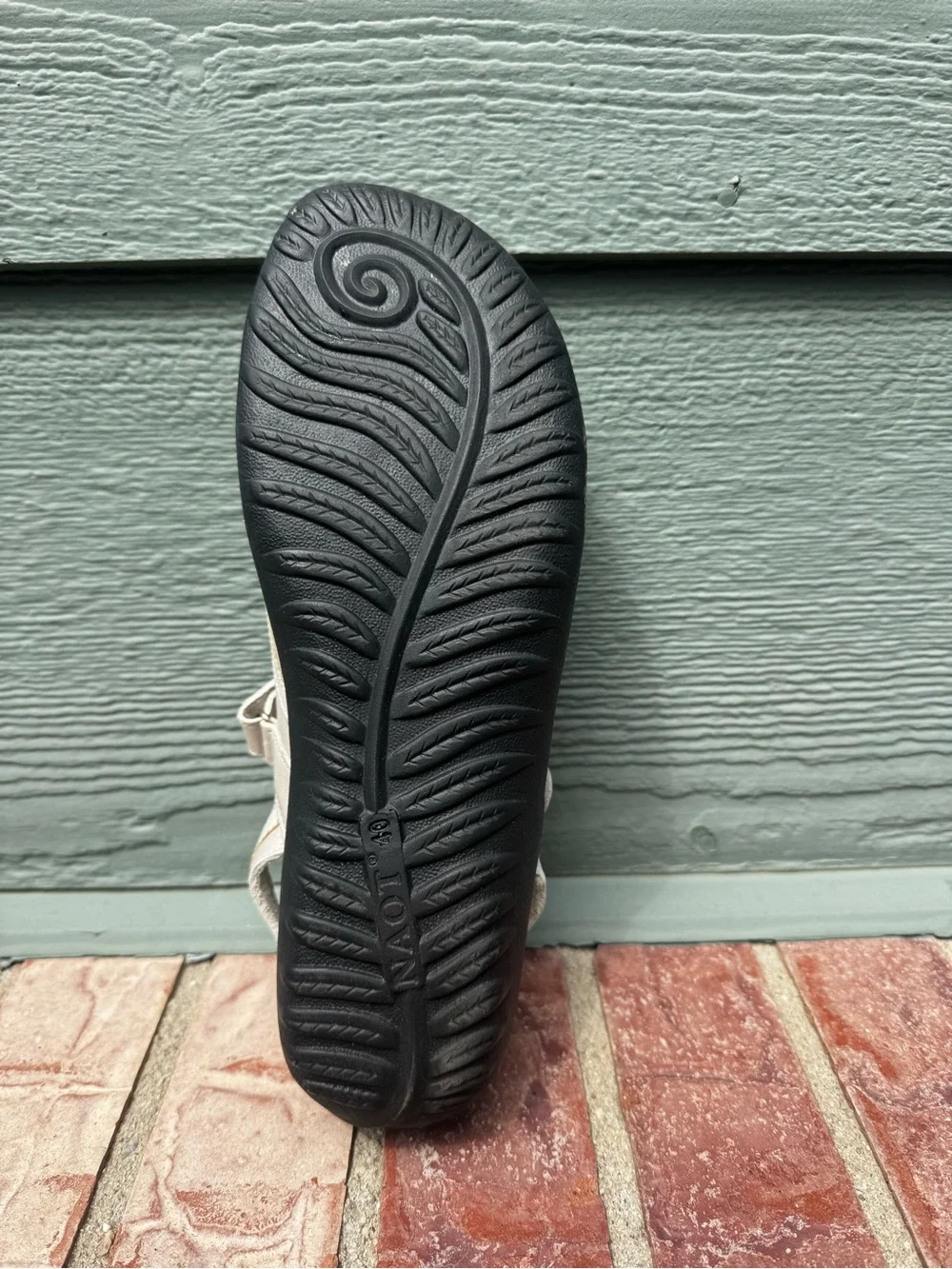 Naot Beige/Taupe Mary Jane Comfort Flats